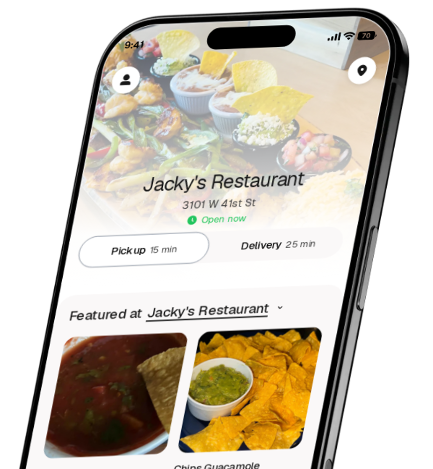 Jacky's Restaurant app preview